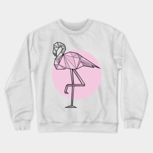 Flamingo - Geometric Animals Crewneck Sweatshirt